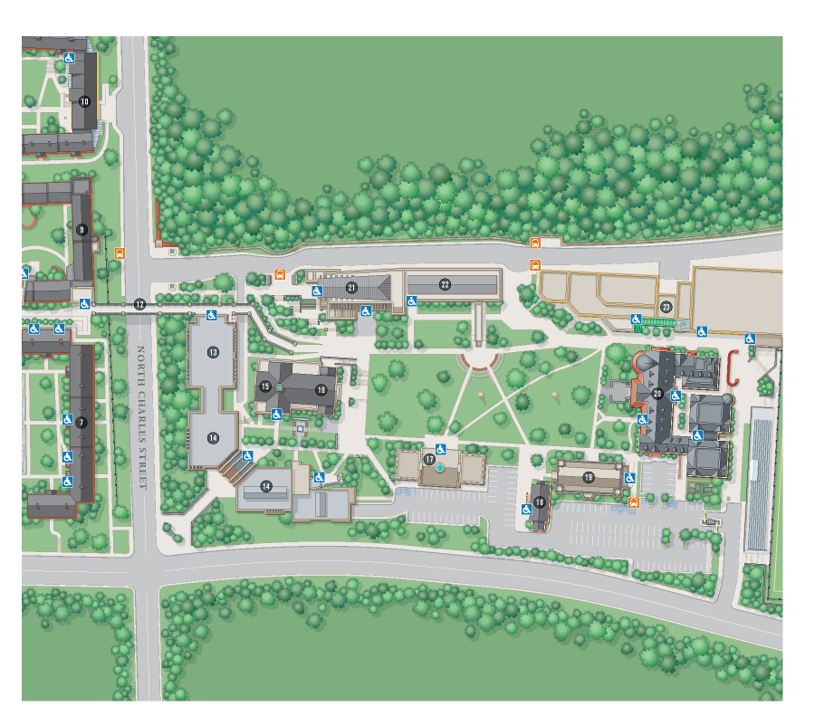 3D Amusement Park Map Illustration